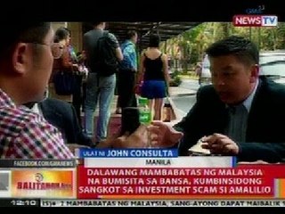 BT: 2 mambabatas ng Malaysia, kumbinsidong sangkot sa investment scam si Amalilio