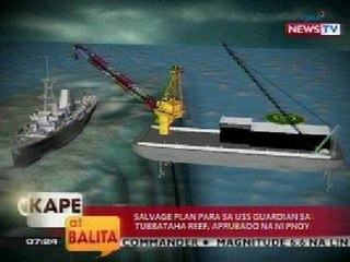 KB: Salvage plan para sa USS Guardian, aprubado na ni PNoy