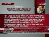 SONA: NBN-ZTE deal whistleblower Jun Lozada Jr., nakatanggap ng mga banta