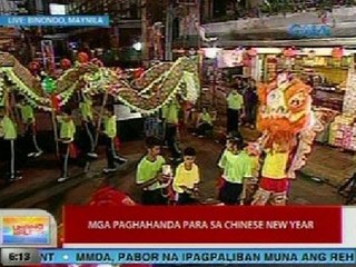 UB: Mga paghahanda sa Chinese New Year