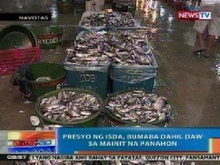 NTG: Presyo ng isda, bumaba dahil daw sa mainit na panahon