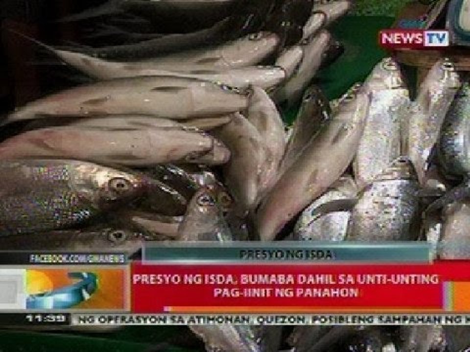 BT: Presyo ng isda, bumaba dahil sa unti-unting pag-iinit ng panahon