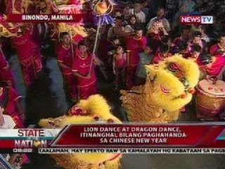 SONA: Lion at Dragon dance, itinanghal bilang paghahanda sa Chinese New Year