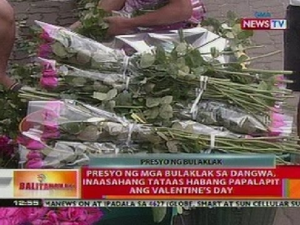 BT: Presyo ng mga bulaklak sa Dangwa, inaasahang tataas habang papalapit ang Valentine's Day