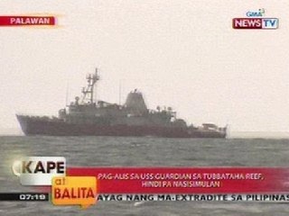 KB: Pag-alis sa USS Guardian, hindi pa nasisimulan
