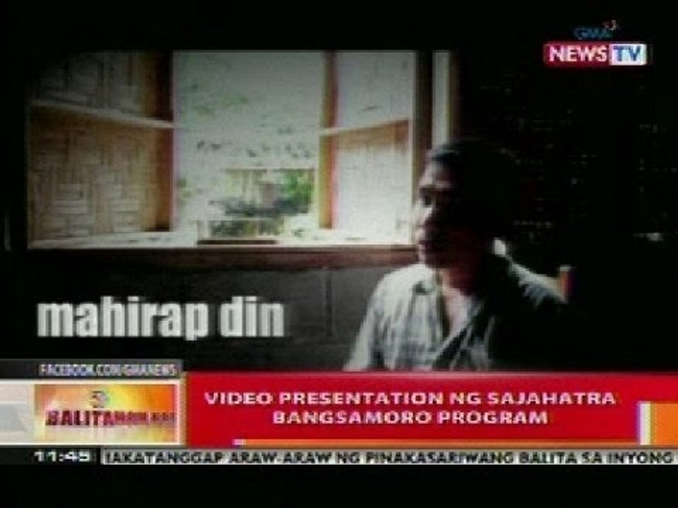 BT: Video presentation ng Sajahatra Bangsamoro program