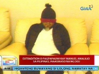 UB: Extradition kay Manuel Amalilio sa Pilipinas, inaasikaso na ng DOJ