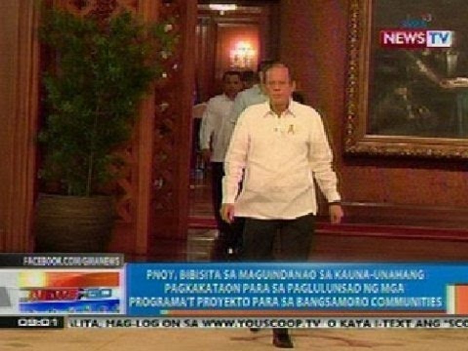 NTG: PNoy, bibisita sa kampo ng MILF ngayong araw