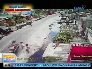 UB: Pagbangga ng isang motorsiklo sa tumatawid na bata, na hulicam