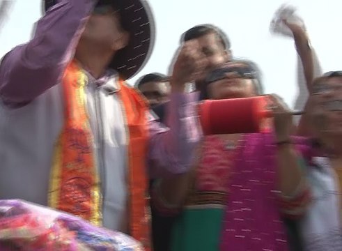Ahmedabad Kite Flying by Gujarat CM Vijay Rupani in Khadia on terrace of Bhushan Bhatt