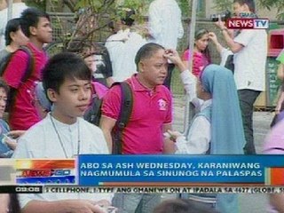 NTG: Baclaran church, dinagsa ng mga tao para obserbahan ang Ash Wednesday
