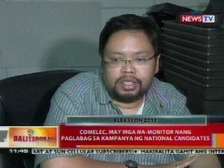 BT: COMELEC, may mga na-monitor nang paglabag sa kampanya ng nat'l candidates