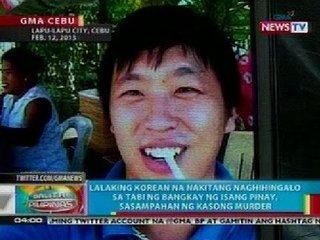 BP: Lalaking Korean na nanghihingalo sa Cebu, sasampahan ng kasong murder