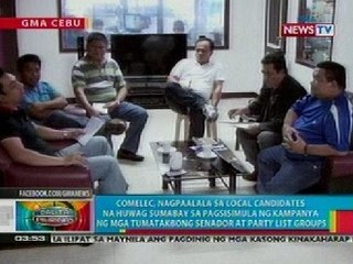 BP: COMELEC, nagpaalala sa local candidates na huwag sumabay sa kampanya ng mga Senador