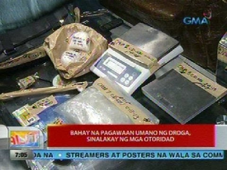 UB: Bahay na pagawaan umano ng droga, sinalakay ng mga otoridad