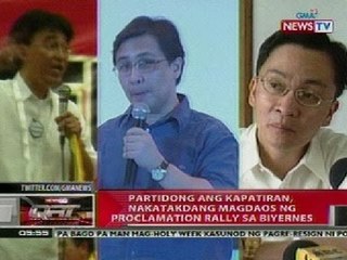 QRT: Partidong ang Kapatiran, nakatakdang magdaos ng proclamation rally sa Biyernes