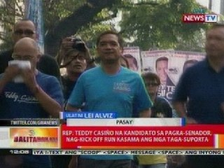 BT: Rep. Teddy Casiño na kandidato sa pagka-senador, nag-kick off run sa Pasay