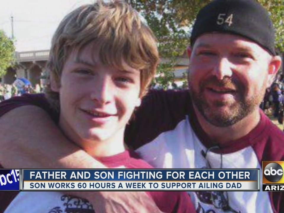 Son supports family after father suffers heartattack