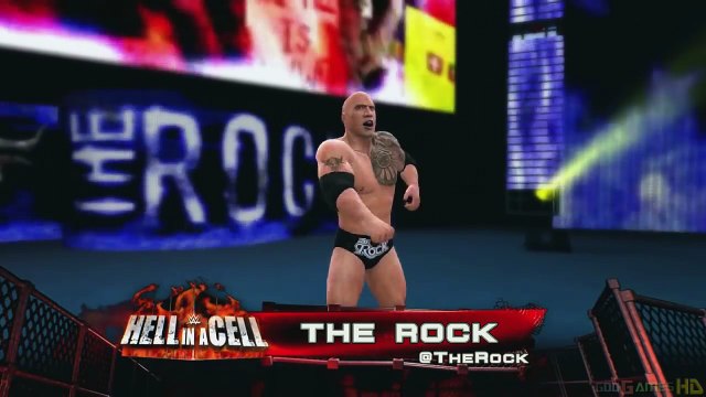 WWE 2K16 - X360 PS3 Gameplay (XBOX 360) Seth Rollins Roman Reigns vs The Rock John Cena Tag Team (3)