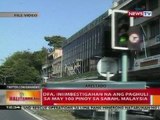 BT: DFA, iniimbestigahan ang paghuli sa may 100 pinoy sa Sabah, Malaysia