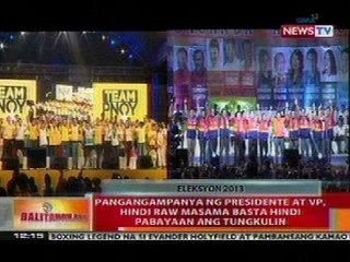 BT: Pangangampanya ng Pres at VP sa magkabilang partido, ngayon lang muling naganap