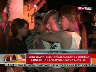 BT: Ilang pinoy, piniling mag-date sa librang concert at Yakapalooza sa Luneta