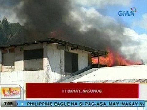 UB: 11 bahay, nasunog sa Cebu City