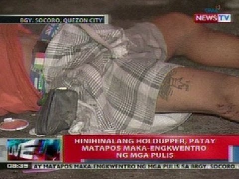 NTVL: Hinihinalang holdupper, patay matapos maka-engkwentro ng mga pulis sa QC