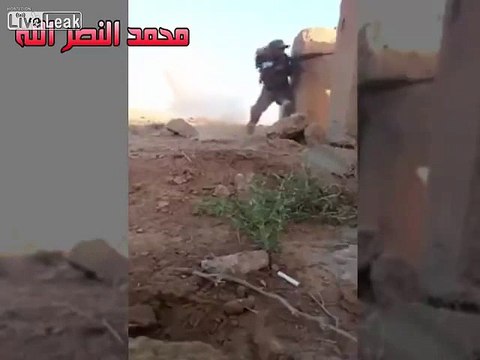ISIS sniper has young Iraqi soldier pinned.......watch what happens