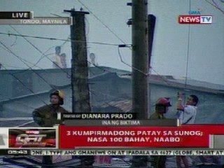 QRT: 100 bahay sa Tondo, naabo sa sunog