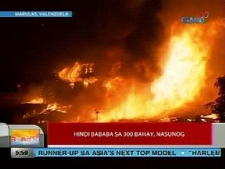 UB: Hindi bababa sa 300 bahay, nasunog (Marulas, Valenzuela)