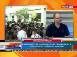 NTG: American expat, nagpahayag ng paghanga niya sa pamilyang Pilipino at mga OFW