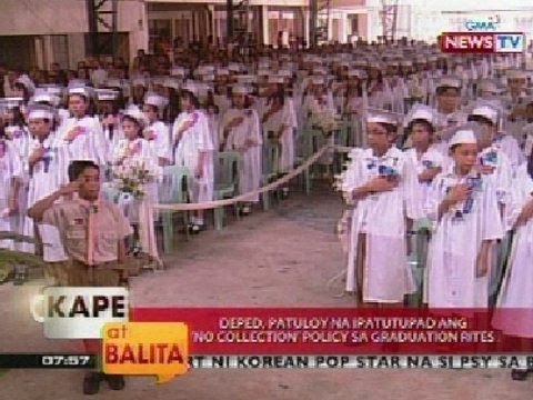 KB: DepEd, patuloy na ipatutupad ang no collection policy sa graduation rites