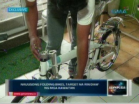 Saksi: Folding bikes, target na rin daw ng mga magnanakaw