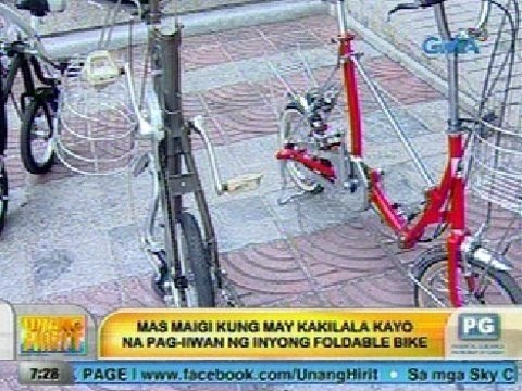 UH: Iwas-nakaw tips para sa foldable bikes