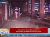 UB: U-Belt sa Maynila, nabulabog ng pagsabog ng improvised explosive