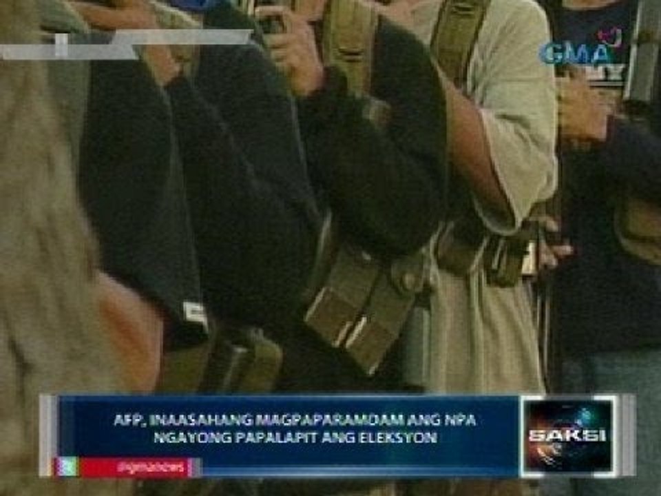 Saksi: Pagpaparamdam ng NPA ngayong papalapit ang eleksyon, inaasahan na raw ng AFP