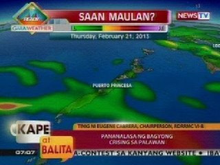 KB: Update sa pananalasa ng Bagyong Crising sa Palawan