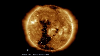 La NASA detecta enorme agujero en la superficie del Sol