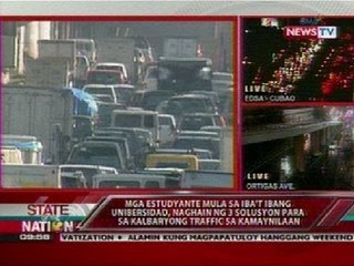 Mga estudyante mula sa iba't ibang unibersidad, naghain ng 3 solusyon para sa problemang traffic