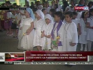 QRT: 1986 EDSA Revolution, ginunita ng mga estudyante sa pamamagitan ng re-enactment