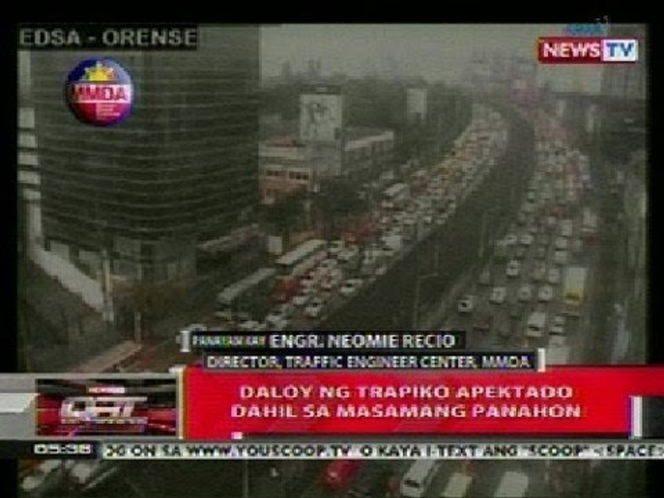 QRT: Panayam kay Engr. Neomie Recio tungkol sa mabigat na daloy ng trapiko sa EDSA
