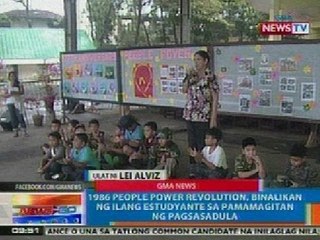 NTG: 1986 People Power Revolution, binalikan ng ilang estudyante sa QC sa pamamagitan ng pagsasadula