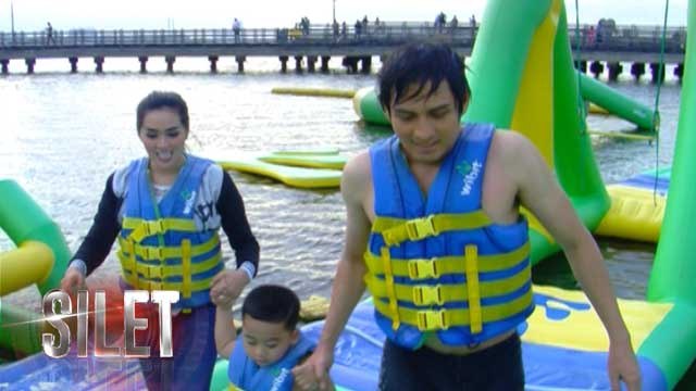 Inilah Keseruan Lucky Hakim dan Tiara Dewi Bermain Trampolin di Tengah Laut - Silet 15 Januari 2017