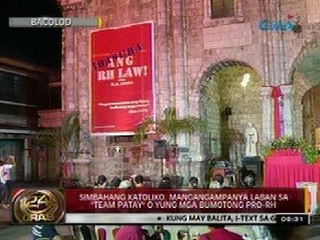 24 Oras: Simbahang Katoliko, mangangampanya laban sa "team patay"