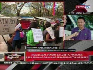 QRT: Panayam kay Joel Meralpes Sec. Gen. ng PDHVA sa pagpapaalis ng vendor sa Luneta