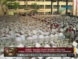 24 Oras: DEPED: Walang dapat bayaran ang mga estudyante para sa graduation ceremony