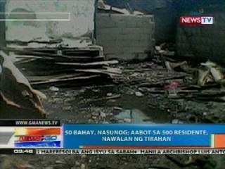 NTG: 50 bahay, nasunog; aabot sa 500 residente, nawalan ng tirahan (Cotabato City)