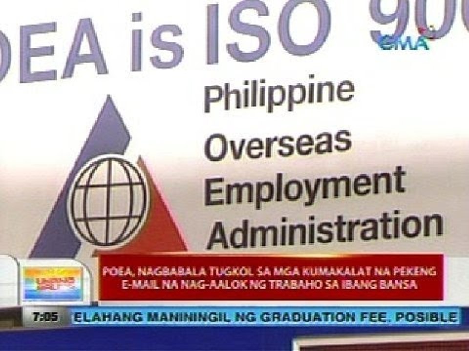 UB: POEA, nagbabala tungkol sa mga kumakalat ng pekeng e-mail na nag-aalok ng trabaho sa ibang bansa