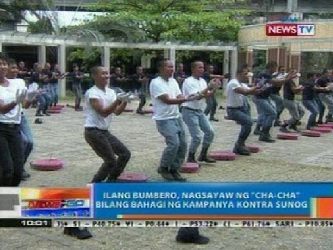 NTG: Ilang bumbero, nagsayaw ng 'chacha' bilang bahagi ng kampanya kontra sunog